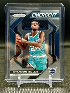 2023-24 NBA Panini Prizm Brandon Miller Emergent RC #17 Charlotte Hornets - Picture 1 of 2