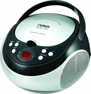 Naxa NPB-251 Portable CD Player with AM/FM Stereo Radio & 3.5mm Aux Input