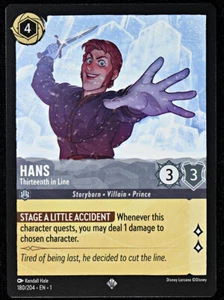 Disney Lorcana TCG - Hans Thirteenth in Line - 180/204 - Super Rare - Regular NM - Picture 1 of 2