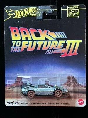 HOT WHEELS 1995 DeLOREAN 1:64 Back To The Future III Time Machine 50’s - Silver - Image 1 of 4