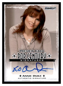 2010 Razor Poker Annie Duke Auto Preview Card Pop Century Signatures #3 JS #2