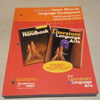 Holt Lit Language Arts - Lesson Plans English/Spanish Special Ed - Second Course - Image 1 of 4