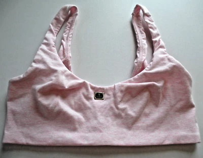VICTORIA'S SECRET Cotton Bralette XS Wireless Bra VS Hardware Patch Pink Heather - Image 1 of 4