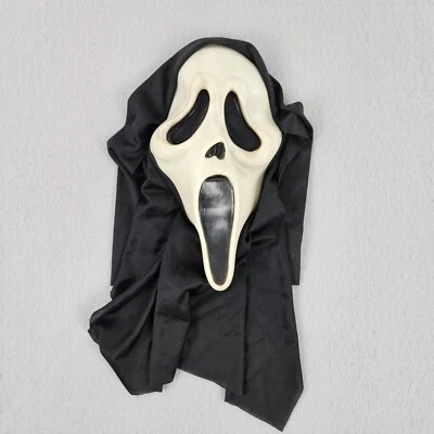 Vintage Scream Ghost Face Mask S9206 Easter Unlimited Fun World Glow In The Dark - Image 1 of 4