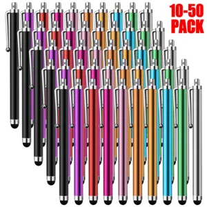 50 Capacitive Touch Screen Stylus Pen Universal For iPhone iPad Samsung Tablet - Picture 1 of 13