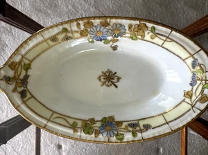 Antique Hand Painted Nippon Bowl Marked Morimura Bros *Rare Pattern - Picture 1 of 8