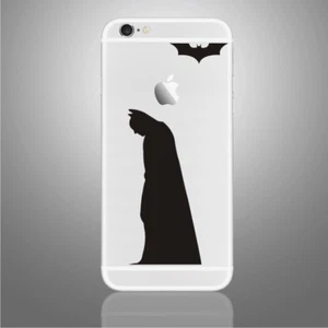 Batman Decal Sticker PHONE, iPhone X, 6,6Plus,6s,6sPlus, 7,7Plus,8 - Picture 1 of 1