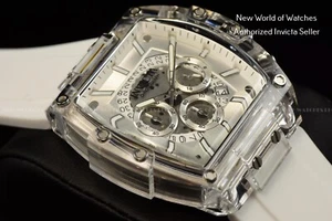 Invicta Men's S1 Rally Diablo Silver Dial Chronograph Quartz Silicone Band Watch