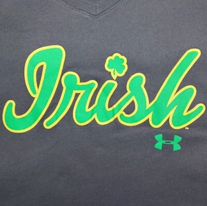 Under Armour T Shirt M Irish Charged Cotton Semi Fitted Heatgear Clover Shamrock - Picture 1 of 6