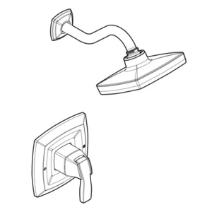 Moen UT3692BG Voss 2.5 GPM Pressure Balanced Valve Trim Only, Brushed Gold - Picture 1 of 2