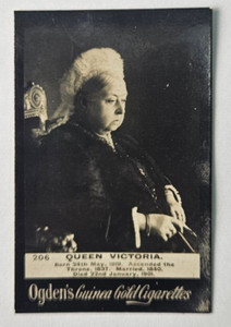 1901 Ogden's Guinea Gold Cigarettes #206 H. M. QUEEN VICTORIA EX