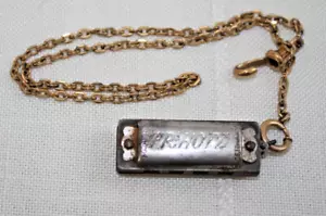 Vintage MINIATURE Harmonica FR-HOTZ Cutie Made in GERMANY Works 1 3/8" LENGTH - Picture 1 of 8