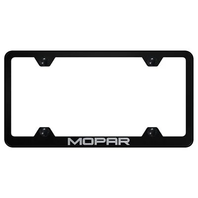 Mopar Laser Etched Logo Stainless Steel Wide Body License Plate Frame - Image 1 of 3