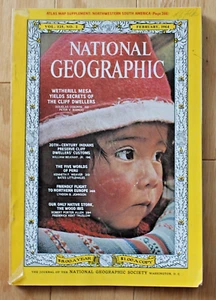 National Geographic febrero de 1964; Cliff Dwellers, Perú, Johnson Tour, Ibis - Imagen 1 de 12