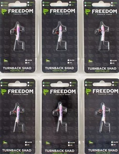 (LOT OF 6) FREEDOM TACKLE TURNBACK SHAD JIG 3/32OZ RAINBOW TROUT #65115 CN1528 - Picture 1 of 3