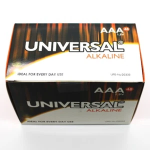 48 Pack of UPG Universal Alkaline 1.5V AAA Batteries D5333 - Picture 1 of 2