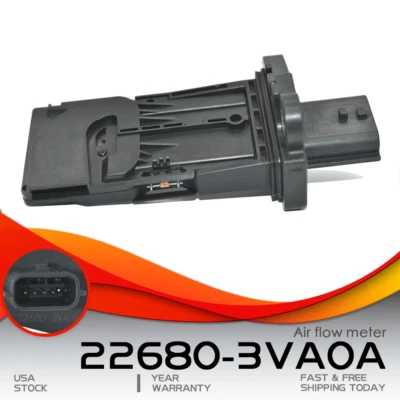 Mass Air Flow Sensor 22680-3VA0A for 2014-2017 Nissan Murano Rogue Pathfinder US - Image 1 of 3