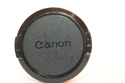 Canon FD C-58 58mm front lens cap all black Genuine product vintage from 70's - Image 1 of 4