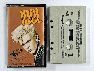 Whiplash Smile by Billy Idol (CASSETTE TAPE, 1986, Chrysalis) pre-owned - Image 1 of 4