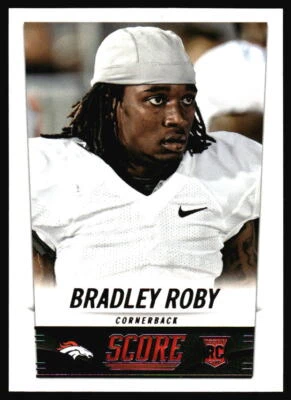 2014 Score Bradley Roby Rookie #341 Denver Broncos - Image 1 of 2
