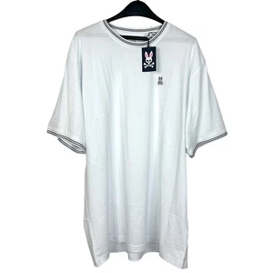 NEW Psycho Bunny Men's 3XL (9) Lightweight Logan T Shirt Crew Pima Cotton White - Picture 1 of 7