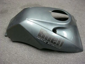 99-02 Buell Lightning X1 Fuel Tank Cover c/w Air Inlet Holes Broken Tab (X1-4) - Picture 1 of 9