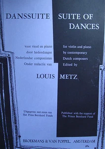 Suite of Dances for Violin Piano Solo Sheet Music Book Advanced Louis Metz - Picture 1 of 1