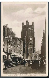 ¿SERIE GRENVILLE RP? POSTAL ESCENA ANIMADA MERCADO E IGLESIA PARROQUIAL C1912 - Imagen 1 de 2