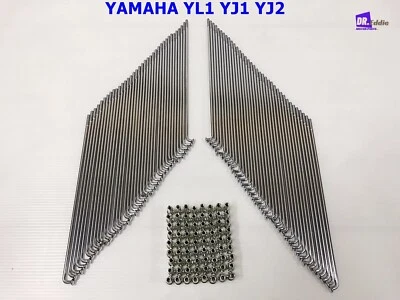 Fit YAMAHA YL1 YJ1 YJ2 YF1  FRONT & REAR  SPOKE SET CHROME 72Pcs.  #BI5599# Foto 1 de 4