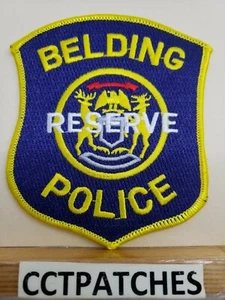 BELDING, MICHIGAN RESERVE POLICE SHOULDER PATCH MI - Picture 1 of 2