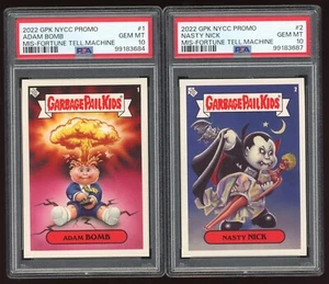 2022 TOPPS GARBAGE PAIL KIDS GPK NYCC "FORTUNE TELLER" 10 CARD SET PSA 10 - Picture 1 of 6