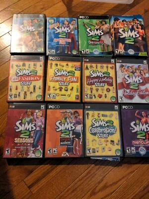 The SIMS 2 Vintage 12 PC CD Games w Hard Cases  - Image 1 of 4
