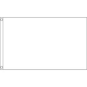 PLAIN WHITE FLAG 3 x 2 FT - Make Print Your Own Custom Design Banner Blank - Picture 1 of 4