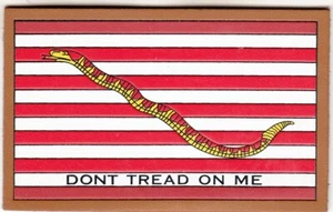 DON'T TREAD ON ME LEATHER FLAG PVC (SOFT RUBBER) PATCH - Picture 1 of 1