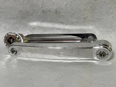 Brazos de manivela cónicos cuadrados ENO PULIDO 175 mm White Industries con anillo de bloqueo usados  Foto 1 de 4