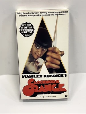 A Clockwork Orange VHS 1991 Stanley Kubrick Cult Classic Movie Time Warner 1971 - Image 1 of 4
