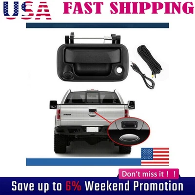 Tailgate Handle Rear View Backup Camera For 2004-2014 Ford F150 F250 F350 F450 - Image 1 of 4