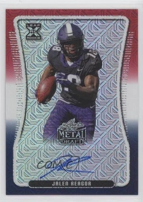 2020 Leaf Metal Draft Red White & Blue Mojo /4 Jalen Reagor Rookie Auto RC - Image 1 of 2