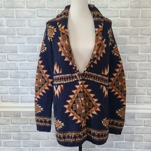 Faherty B Yellowtail X Lodge Strickjacke Bio-Baumwolle NEU $ 298 Western gemütlich Small - Bild 1 von 8