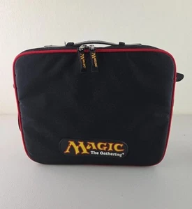 Magic The Gathering Logo Branded Carrying Case Black Red Deck Bag Shoulder Strap - Picture 1 of 13