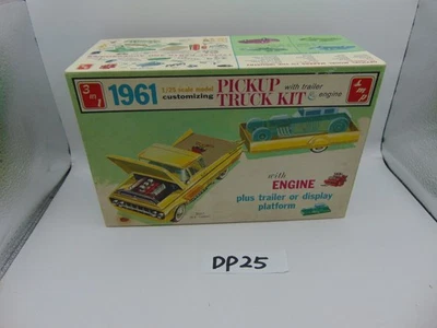 Vintage AMT 1961 Ford F100 Pick-up Truck 1/24 Model Parts Misc. & Box Junkyard - Image 1 of 4