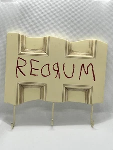 The Shining Redrum Door Nerd Horror Block Movie Plaque Key Holder REPAIRED - Picture 1 of 2