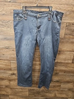 Jeans Vintage Y2k Etiqueta Negra W39/40 L36 Estilo True Religion Rock Grunge Punk Foto 1 de 4