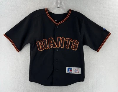 Camiseta deportiva negra Russell Athletic San Francisco Giants Barry Bonds talla pequeña juvenil Foto 1 de 4