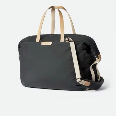 Bolsa de viagem Bellroy Weekender Plus alças de couro carvão Huckberry - Imagem 1 de 4