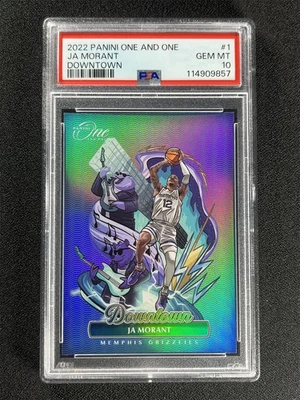 2022-23 Panini One And One Ja Morant #1 Downtown Case Hit SSP PSA 10 Gem Mt - Image 1 of 2
