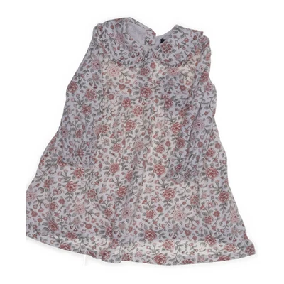 Baby C&A, Kleid, Größe: 86, Weiß/Mehrfarbig, Baumwolle, Blumen, Mädchen #0xS - Bild 1 von 4