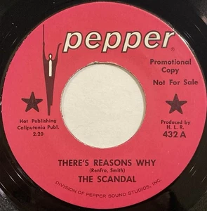 The Scandal – There's Reasons Why – Pepper - 432 – 1967 45 RPM 7" Single - Imagen 1 de 4