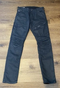 G-STAR RAW RACKAM 3D Skinny Denim Jeans Black Faded Waxed 30x30 Excellent - Picture 1 of 15