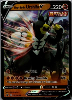 Single Strike Urshifu V - Promo SWSH: Sword & Shield Promo Cards SWSH106 NM - Image 1 of 2